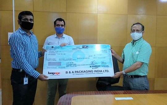 B&A Packaging India Limited donated Rs 3 lakhs for COVID-19 under CSR